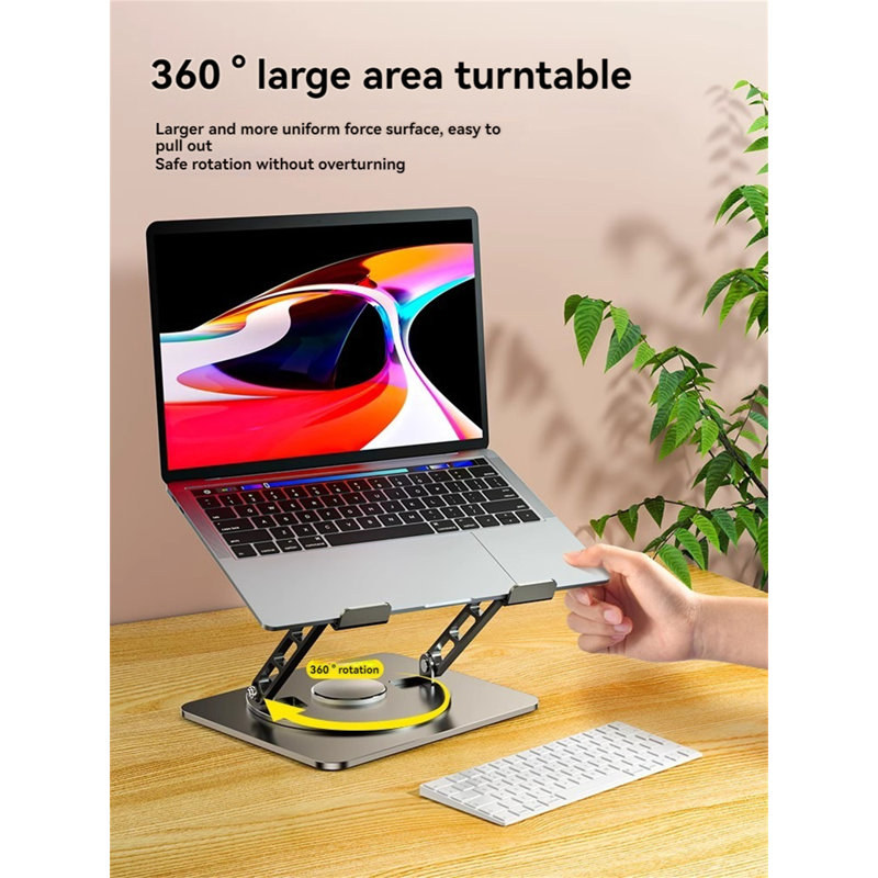 Support pour ordinateur portable, Noir