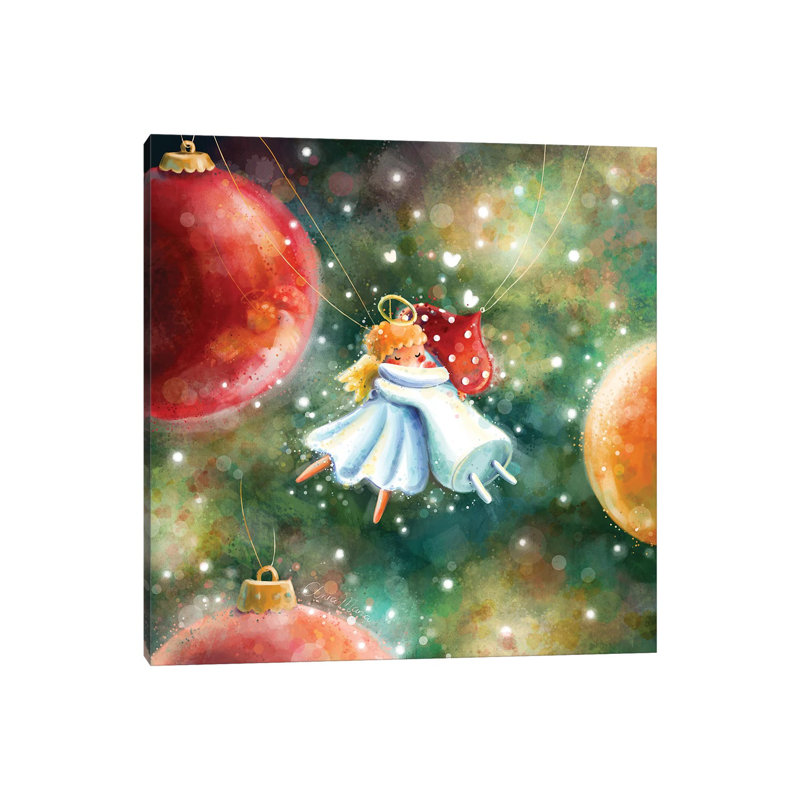 Christmas Hug - reproduction d'art mural - toile tendue
