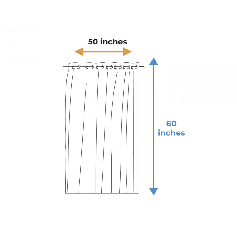 Sateen Blackout Curtains / Drapes Single Panel