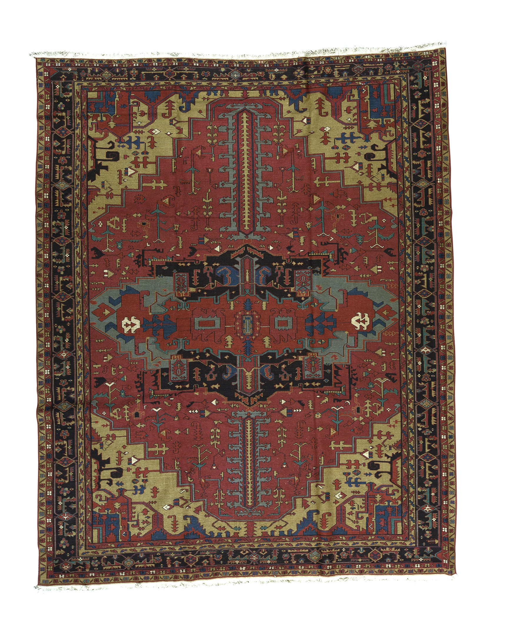 Bokara Rug Co., Inc. Hand-Knotted High-Quality Red and Yellow Area Rug ...