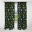 Motif botanique vert forêt I - Rideau floral - Rideau occultant floral - 1 panneau-107548368