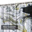 Abstrait, art abstrait, encre, marbre, or, blanc, or, vague, aquatique avec 12 crochets-994553894