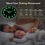 Horloge Jofomp Glow In The Dark, horloges murales silencieuses modernes à piles de 12 pouces à piles, horloge murale de nuit pour le décor du salon, horloge murale décorative pour la cuisine et la chambre à coucher