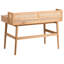 NOVEN Wicker / Rattan and MDF Solid Wood Secretary Desk