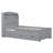 Costanzo 3 Drawers Standard Bed with Bookcase Lighted Headboard and Trundle-1827292297-1827292302