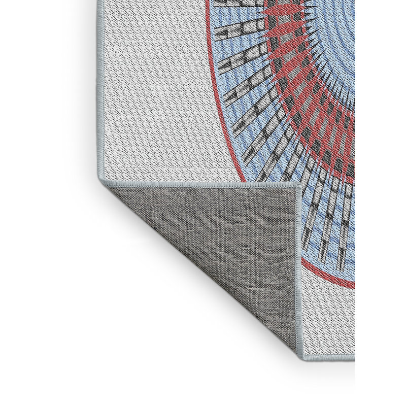 Geometric Indoor Rug, Rectangle 5' x 7'