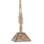 Luminaire suspendu carré en pin 16 po
