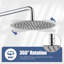 Système de douche complet rond à 3 fonctions avec valve brute-60135019