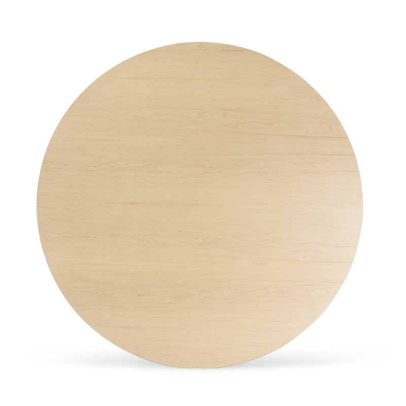 Williams Single Coffee Table, Black, 18" H x 40" L x 40" W, Maple