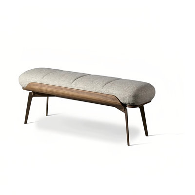 Banc rembourré 100% lin