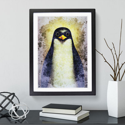 Watchful Penguin - Single Picture Frame Print