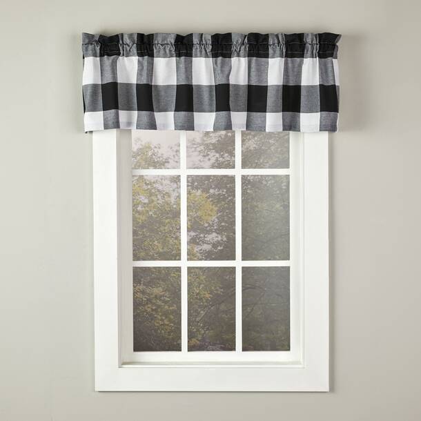 Truly Soft Buffalo Plaid Polyester Semi-Sheer Curtain Pair & Reviews ...