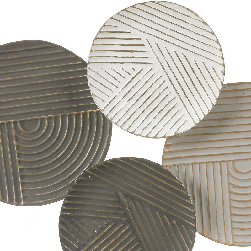 Zayas Modern Abstract Wall Decor on Metal