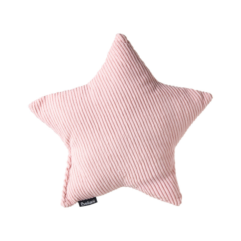 Novelty Throw Cushion, White/Pink/Beige