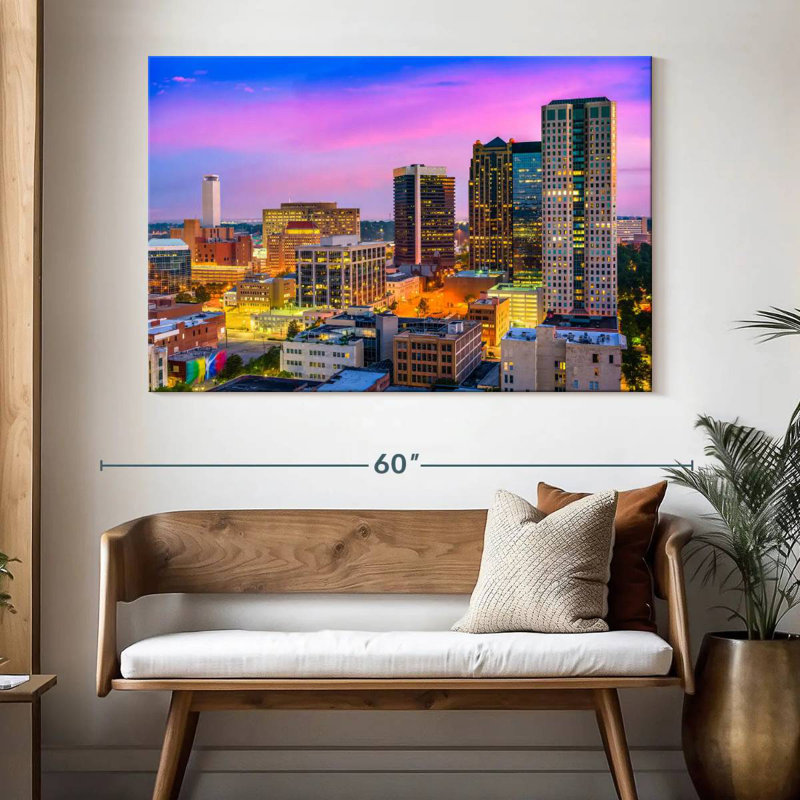 Nicci Downtown Birmingham Skyline, 34" H x 51" W