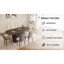 Ensemble de salle à manger en MDF Elegant Modern Comfort Home & Kitchen