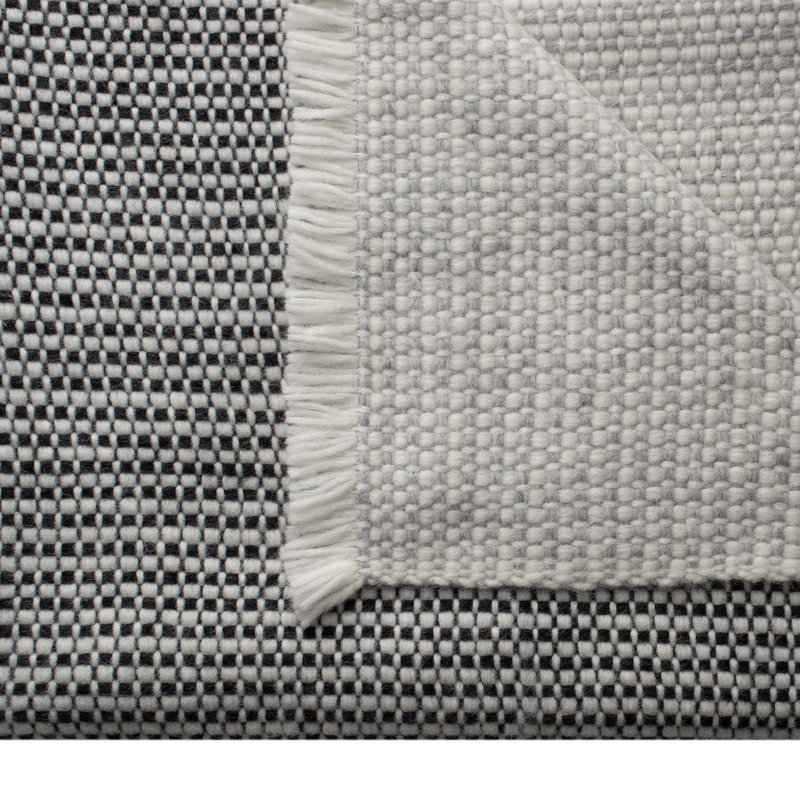 Hand Woven Throw Blanket, Gray