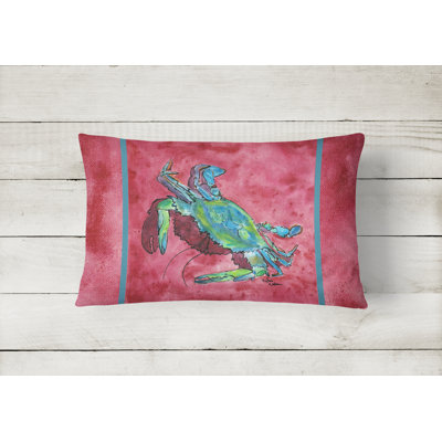 Crab Outdoor Throw Pillow