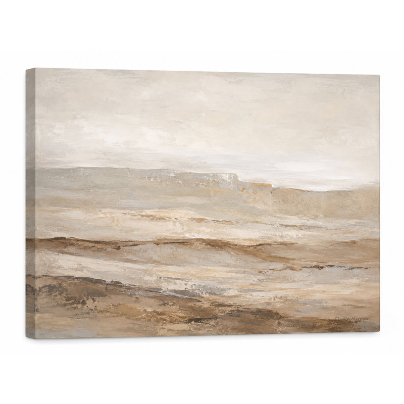 Beige et taupe recouvert de jaune, L 48 po x H 36 po x P 1,5 po