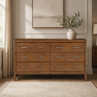 Commode en bois brun clair 1pc