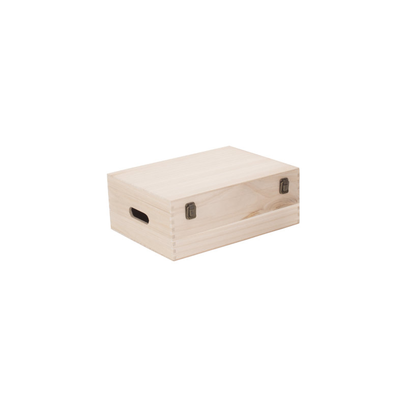 Scheider Wooden Box, 14cm H x 36cm W x 27cm D
