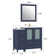 Arroyos 42'' Single Bathroom Vanity with Ceramic Top with Mirror