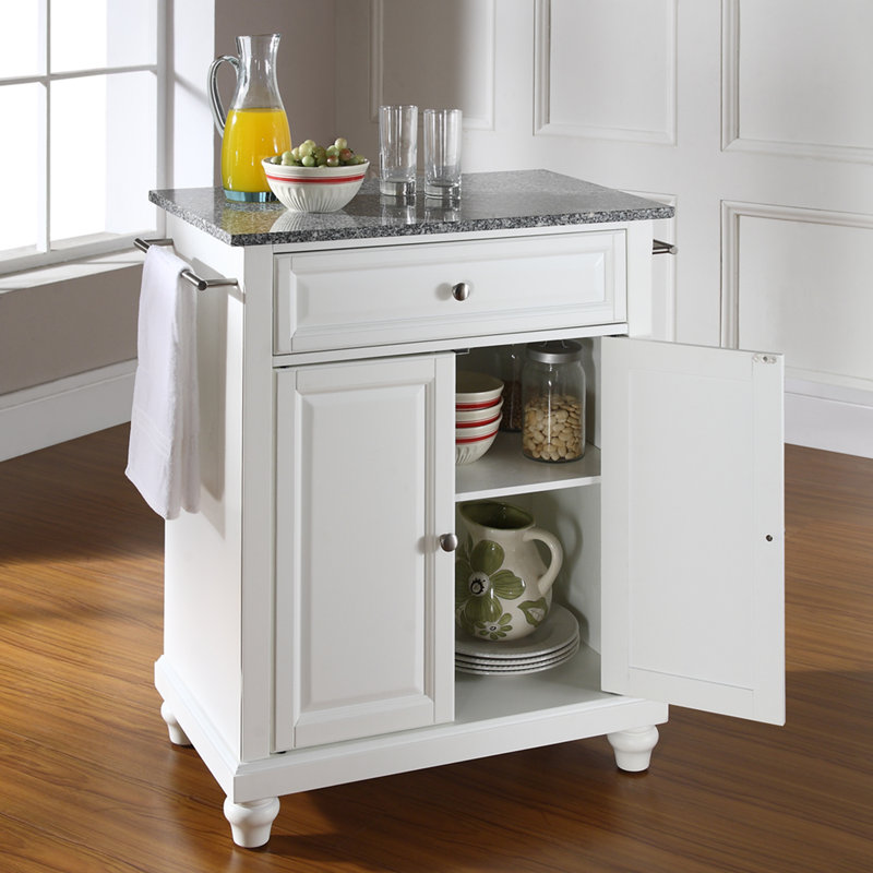 Braylie 31 " W Kitchen Cart, White