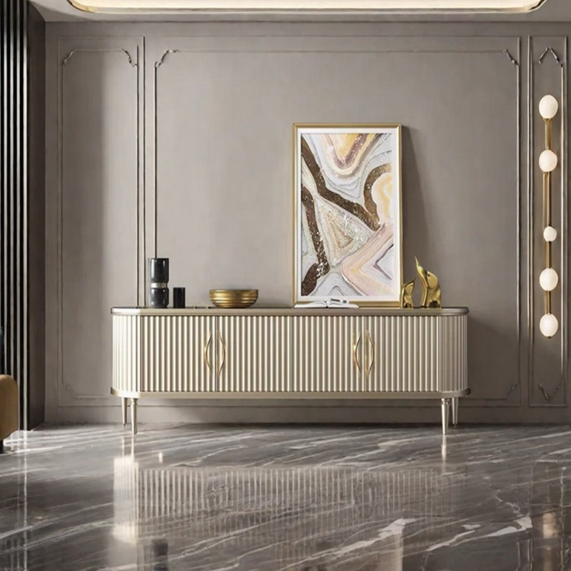 Light luxury high-end design sense TV cabinet, 62.99''