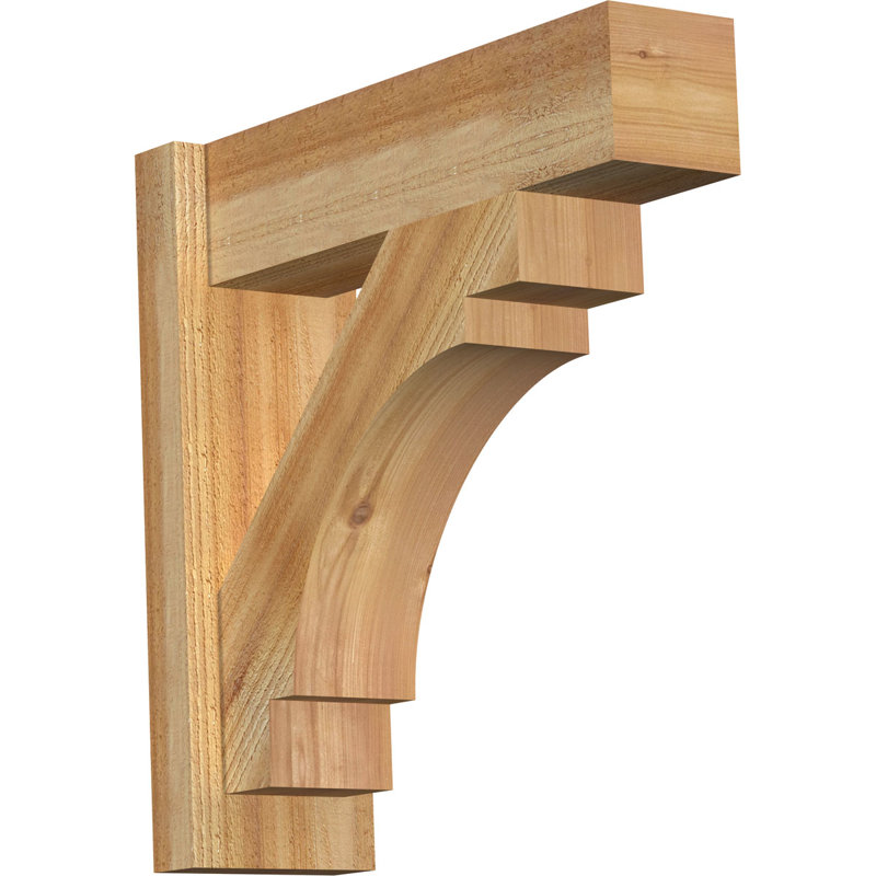 Persienne en bois Merced Block Rustic Timber, P 20 po x H 20 po, Sapin Douglas de 8 po (sciage brut)