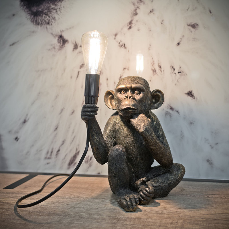 Breshonna Monkey Lamp 24cm Black