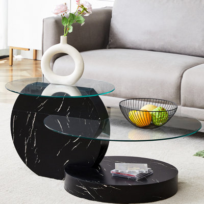 Lashawnna Glass Top Single Coffee Table