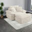 Canapés modulaires à compression, fauteuil en velours côtelé 47 pouces, chaise longue moderne