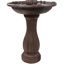Fontaine solaire traditionnelle à 2 niveaux en résine et ananas Kirt-288871672