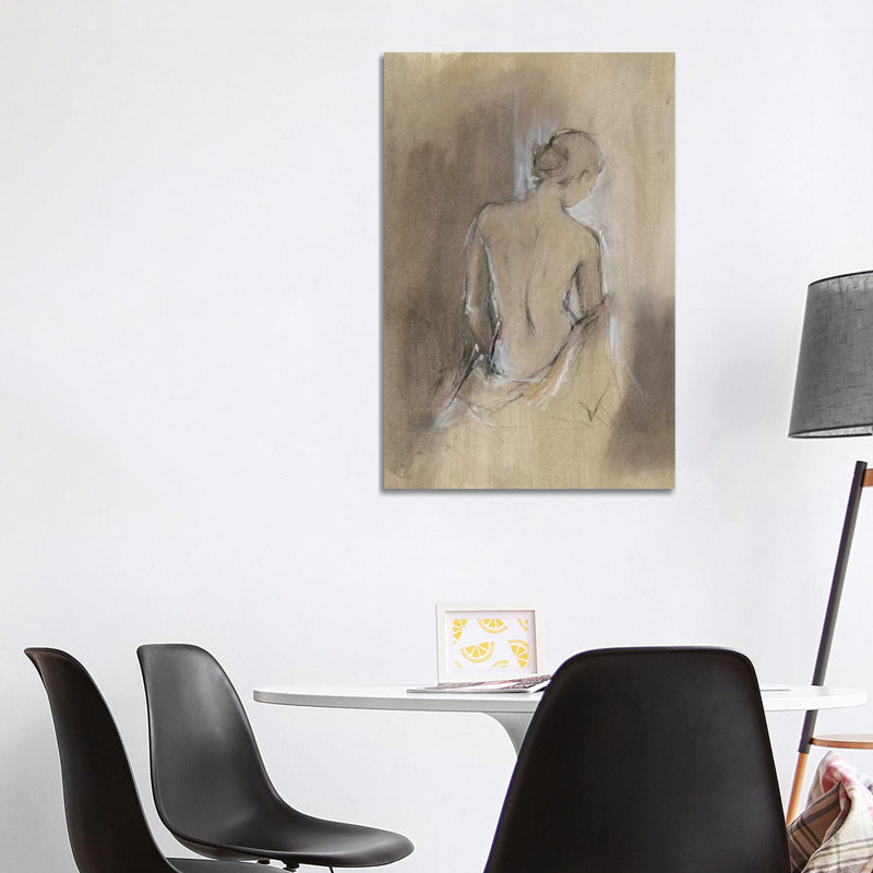 Contemporary Draped Figure II by Ethan Harper - Wrapped Canvas Print, 101.6 cm H x 66.04 cm W x 1.91 cm D