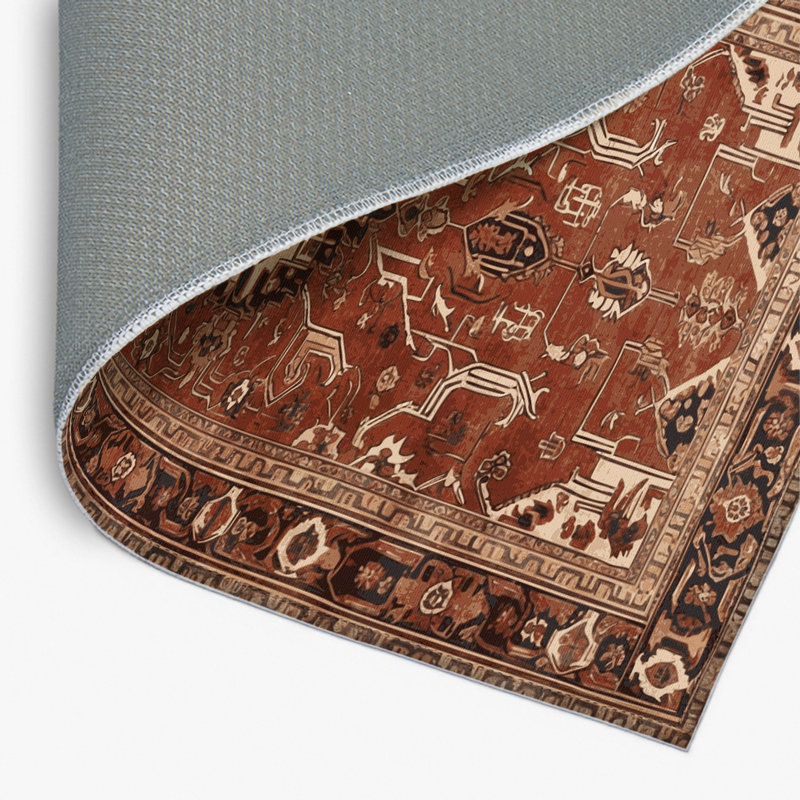 Tapis d'intérieur et d'extérieur brun Persian, Rectangulaire 2 pi x 3 pi