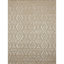 Geometric Area Rug in Light Brown/Ivory