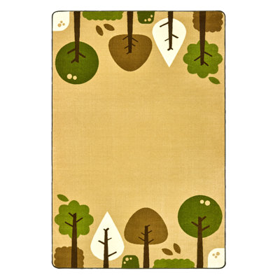 Tranquil Trees KIDSoft Rectangle Tufted Nylon Area Rug