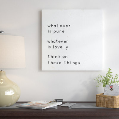 «Words of Encouragement IV», art textuel sur toile