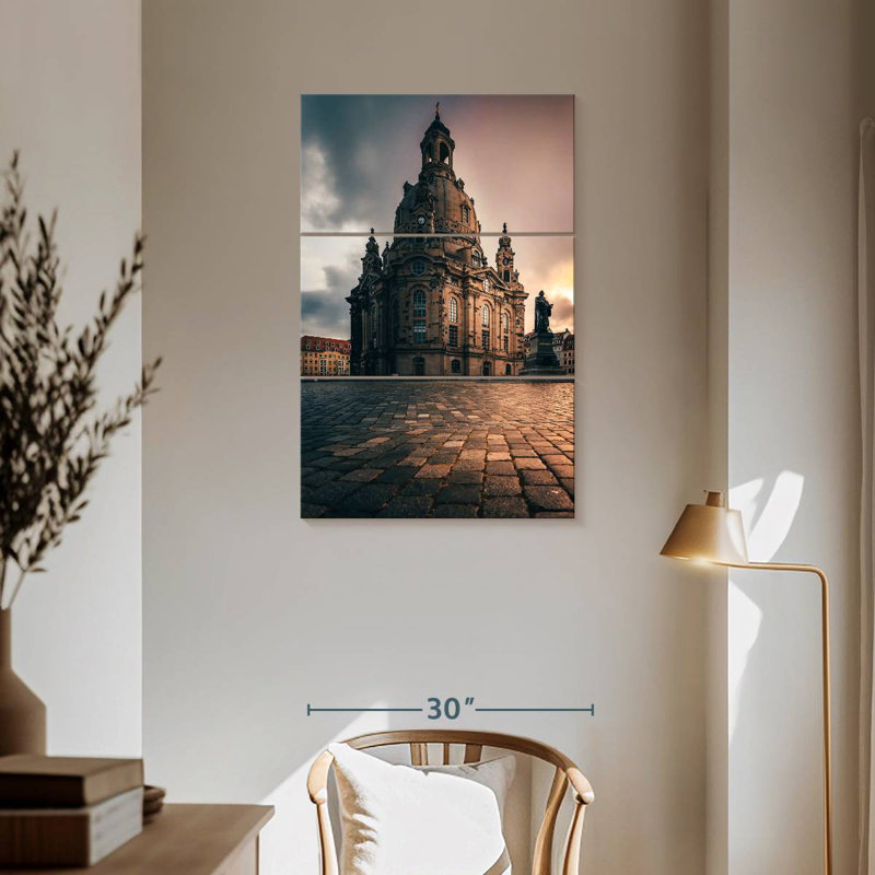 Masam Lutheran Dresden Frauenkirche, H 57 po x l 36 po