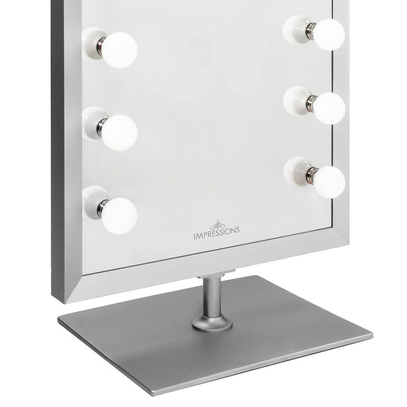 Miroir de maquillage lumineux Starlight, Argent