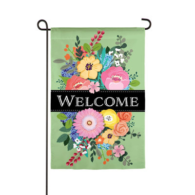 Drapeau de jardin à 2 côtés en polyester 18 x 13 po