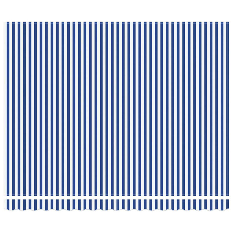 Retractable Awning, 400 cm W x 300 cm D, Blue/White/Anthracite