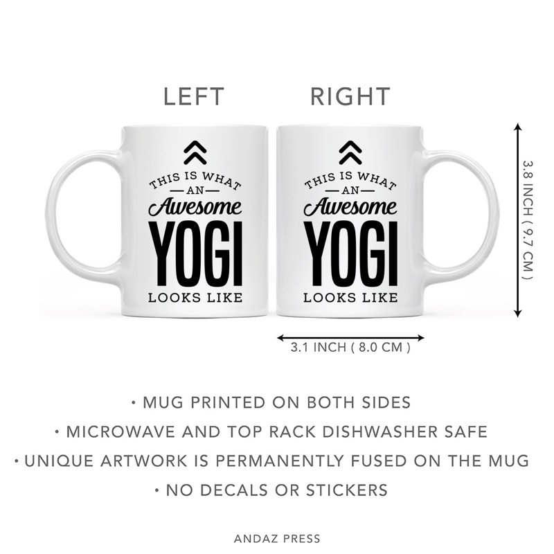 Tasse à thé en céramique, This Is What Awesome, Apparence de Yogi