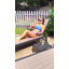 PURPLE LEAF Ensemble de 2 chaises longues d'extérieur en aluminium avec roulettes et table d'appoint pour piscine-1543509109