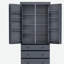Grande armoire de rangement autoportante 77 po avec 3 tablettes réglables, 8 tablettes de porte, 3 tiroirs-484031393