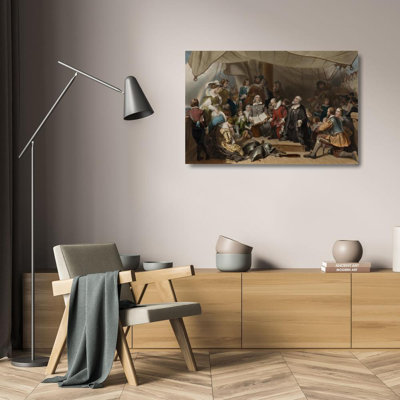 "Embarkation of the Pilgrims" by  Samuel Bellin - Gallery Wrap Canvas Wall Art