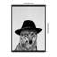 «Minimalist Wolf Woody Hutson» par Simon Te, reproduction d'art sur toile encadrée