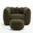 Chenille vert olive