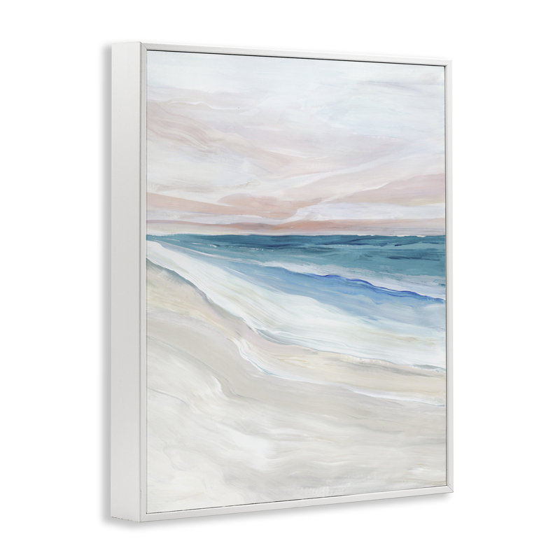 Giclée encadrée Coastal Serenity Expression, design par Ian C., H 20 po x l 16 po