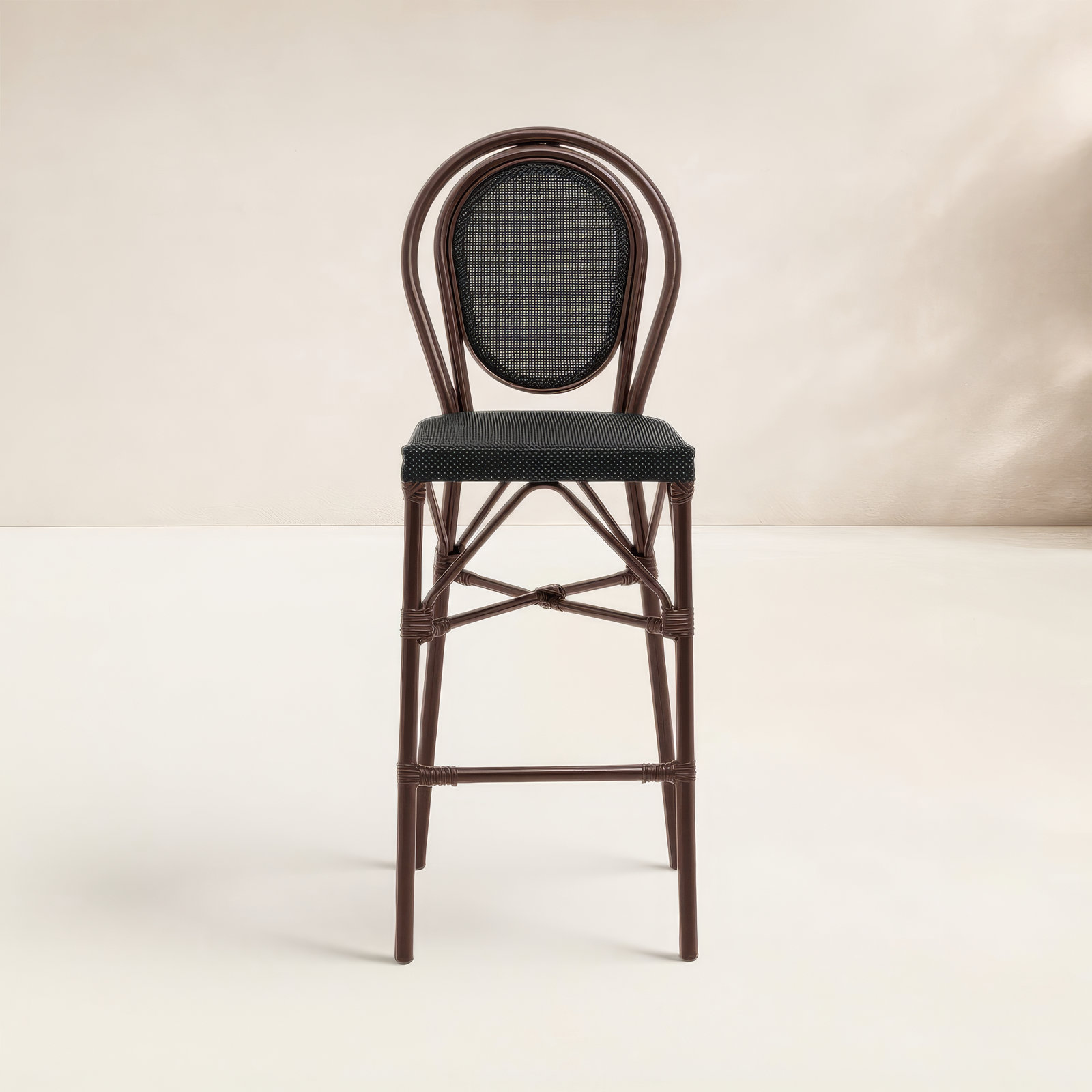 Abode 45.28'' Outdoor Bar Stool, Brown